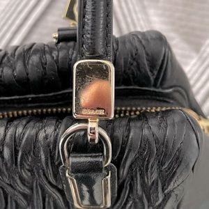 Black coach handbag